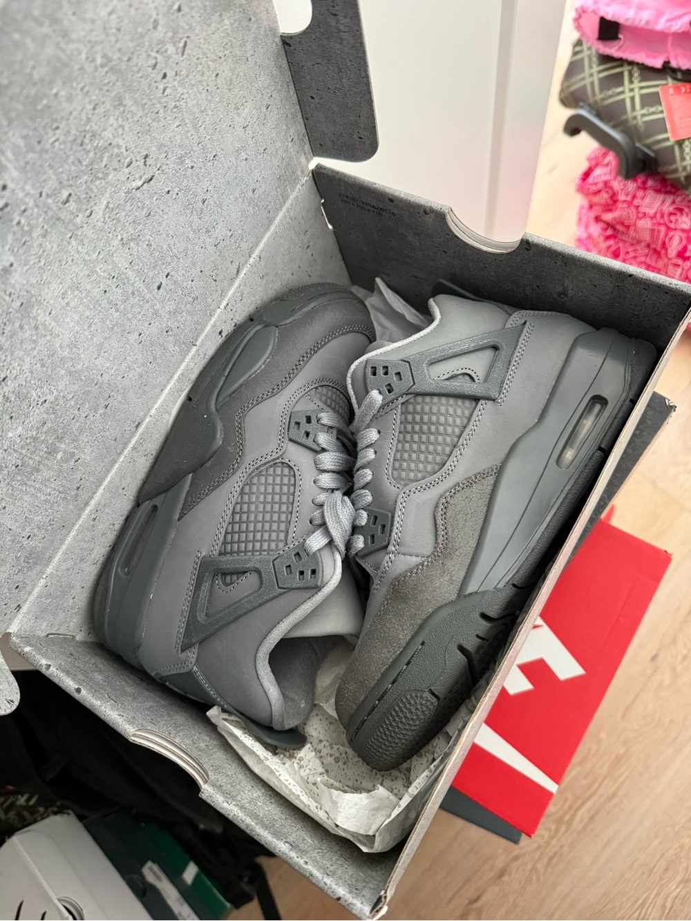 Jordan 4 wet cement 4.5Y